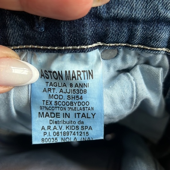 Aston Martin Boy Distressed Jeans Size 8 - Picture 6 of 8